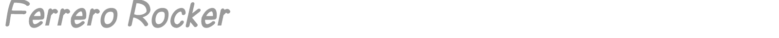 Ferrero Rocker font preview
